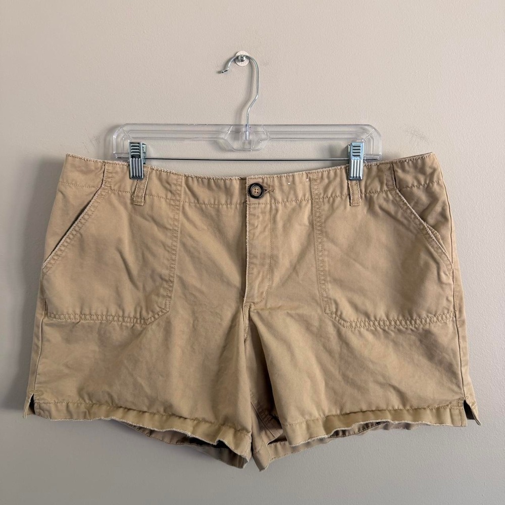 Y2K TAN OLD NAVY UTILITY STYLE MINI SHORTS
